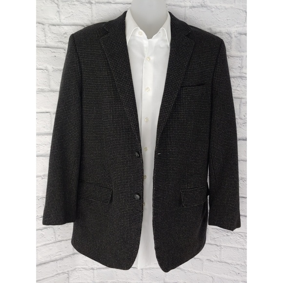 Joseph & Feiss Gold, Wool Cashmere Blazer, 42L - Picture 2 of 8